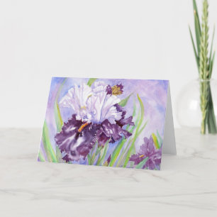 Iris XII Blank Notecard Bedankkaart