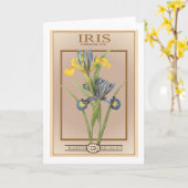 iris zaadpakket kaart (Gele Bloem)
