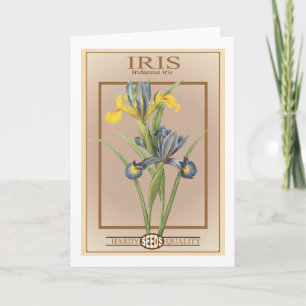 iris zaadpakket kaart
