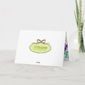 irisblauwe japanse iriskaart kaart (Achterkant)