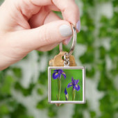 Irisbloemen Sleutelhanger (Hand)