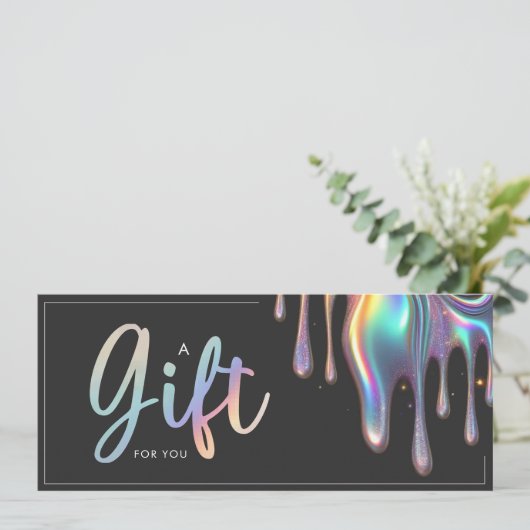 Iriscent Store Zakelijke Salon Cadeaubon (Staand voorkant)