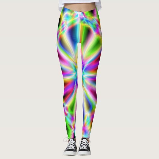 Iriserend Chroom 3 Leggings (Voorkant)