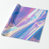 iriserend holografisch patroon cadeaupapier (Uitgerold)