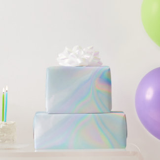 iriserend holografisch patroon cadeaupapier