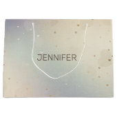 iriserend modern luxueus monogram groot cadeauzakje