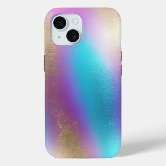 Iriserend Rainbow Glam Scrapbook Papier Case-Mate iPhone Case (Achterkant)