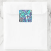 iriserend vierkante sticker (Tas)