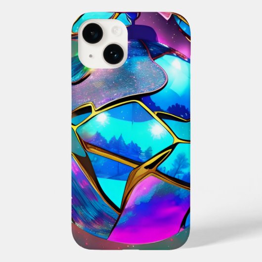 Iriserend Wereldbol in de ruimte Case-Mate iPhone Case (Achterkant)