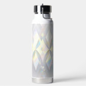 Iriserend wit diamantpatroon waterfles (Links)