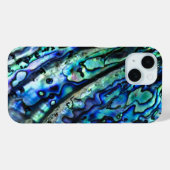Iriserende Abalone Shell Abstract Blauw Groen Case-Mate iPhone Case (Achterkant (horizontaal))