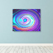 iriserende Abalone Shell Macro Canvas Afdruk (Insitu (Houten vloer))