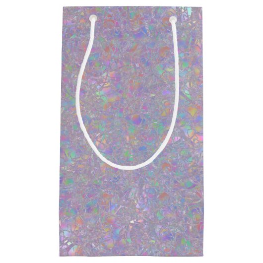 Iriserende design geschenktas klein cadeauzakje (Voorkant)