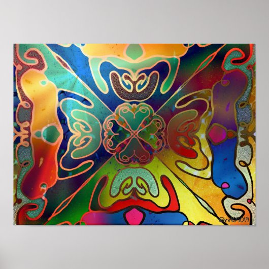 iriserende droom poster (Voorkant)