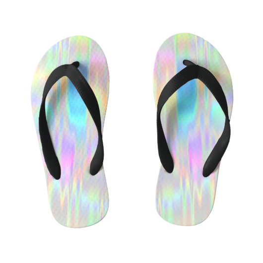 Iriserende Folie Kinder Teenslippers (Voetbed)