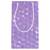 Iriserende geometrische geschenkzak klein cadeauzakje (Voorkant)