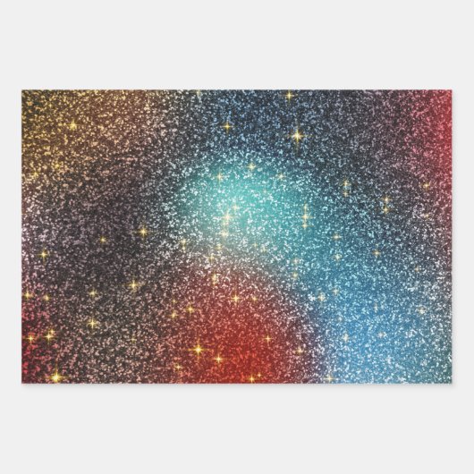 Iriserende glitter inpakpapier vel (Voorkant)