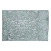 Iriserende Glitterende Mandala Boho Chic Kussensloop (Achterkant)