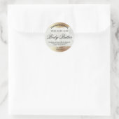 Iriserende Gouden Rand Marmeren Body Butter Labels (Tas)