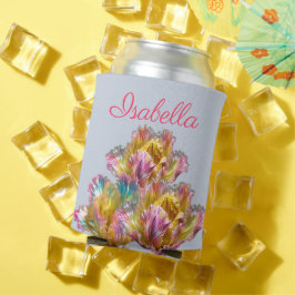 Iriserende holografische gescheurde tulp blikjeskoeler