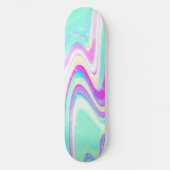 Iriserende holografische vloeibare werveling skateboard (Voorkant)