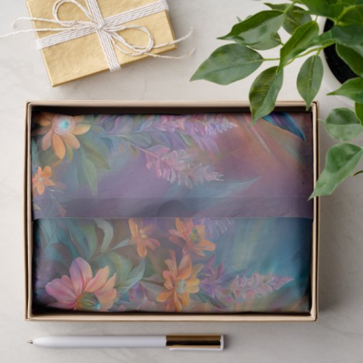 iriserende kolibriedecoupage tissuepapier (Geschenk)