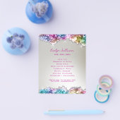 Iriserende kristallen flyer (Enkel)