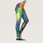 Iriserende mardi gras achtergrond met kralen leggings (Rechts)