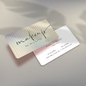 Iriserende moderne make-up artiest visitekaartje