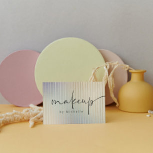 Iriserende moderne make-up artiest visitekaartje