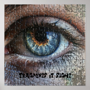 iriserende oogpuzzel poster