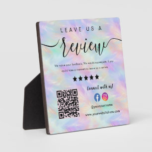 Iriserende Opal Stijlvolle QR code Laat ons een Re Fotoplaat