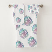 IRISERENDE PALM BADKAMER HANDDOEK SET (Insitu)