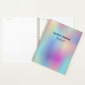 Iriserende pastelkleuren planner (Display)