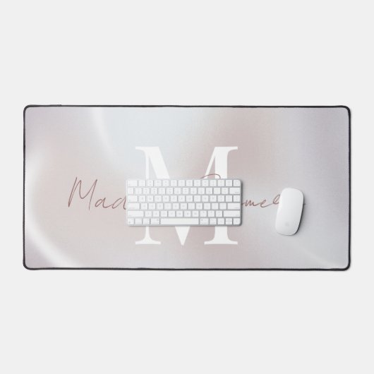 Iriserende Pearlescent Monogrammed Desk Mat (Keyboard & Muis)