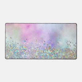 Iriserende regenboog holografische glitter bureaumat