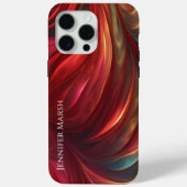 iriserende rode Abstracte werveling Case-Mate iPhone Case (Achterkant)