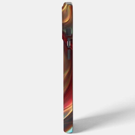 iriserende rode Abstracte werveling Case-Mate iPhone Case (Achterkant / Links)