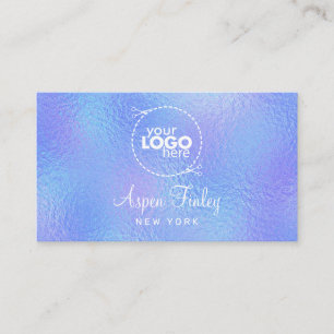Iriserende Shimmer Elegant Logo Visitekaartje