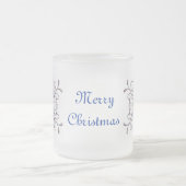 iriserende sneeuwvlok-Mok Matglas Koffiemok (Center)