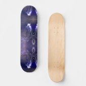 Iriserende witte kwal, 7 3/4 "Skateboard Deck Skateboard (Voorkant)