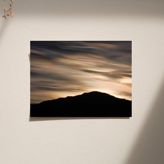 Iriserende wolken over Pikes Peak Silhouette Perfect Poster