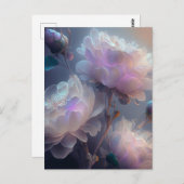 Iriserende zachte focus licht spectrum bloemen briefkaart (Voorkant / Achterkant)