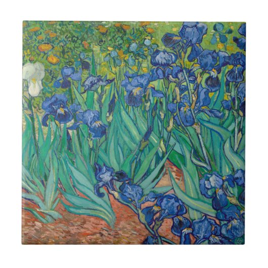 Irises, 1889 tegeltje (Voorkant)