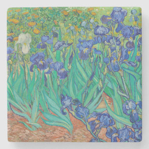 "IRISES 1889" VAN VINCENT Van Gogh STONE ONDERZETT Stenen Onderzetter