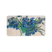 Irises, 1890, van Vincent van Gogh Etiket (Voorkant)