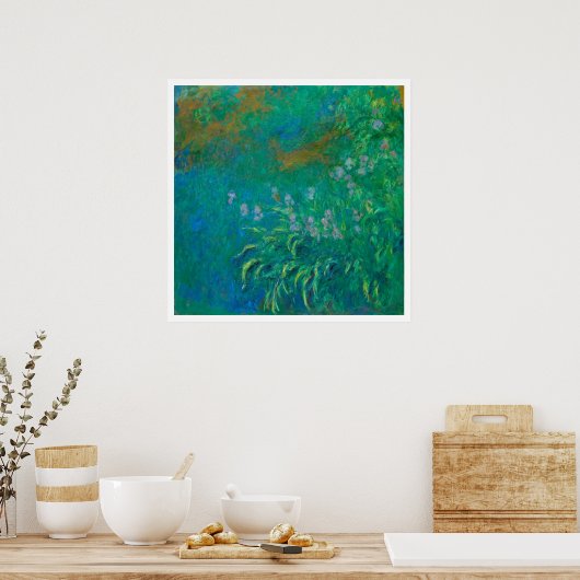 "IRISES 1914-1917" CLAUDE MONET POSTER (Cuisine)