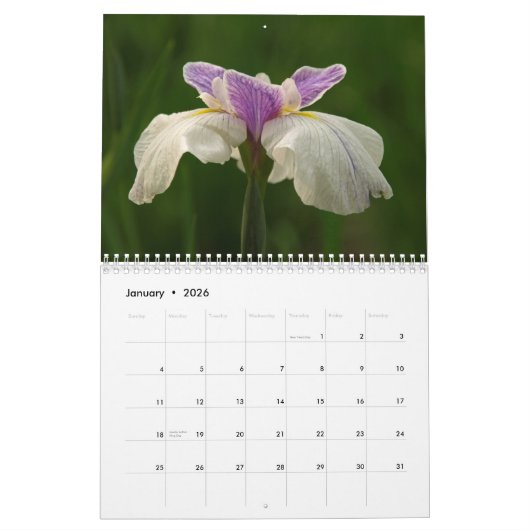 Irises 2009 kalender (Jan 2026)