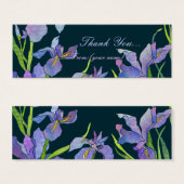 Irises : Balise cadeau Merci/Signet (Devant & derrière)