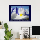 Irises Blue Sky art print Healing Touch Nursing (Thuiskantoor)